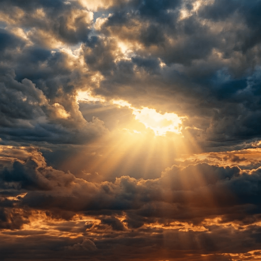 Remove visible sun orb, keep sunset colors